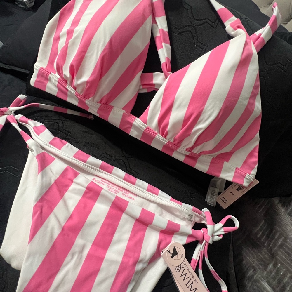 Victoria's Secret Pink and White Bikini